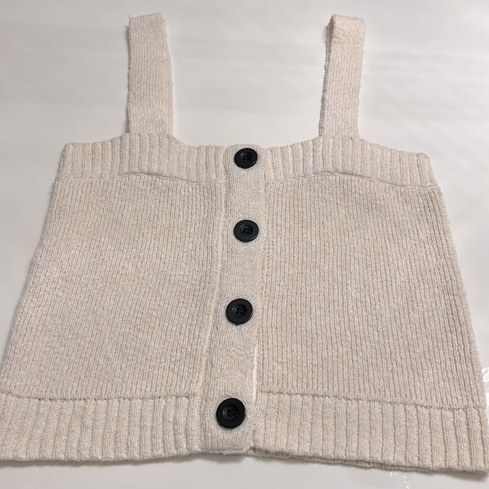 Derek Lam knit adjustable straps black button no stains, excellent condi…